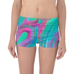 Fluid Art Background Boyleg Bikini Bottoms by GardenOfOphir