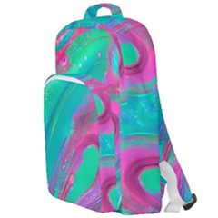 Fluid Art Background Double Compartment Backpack by GardenOfOphir