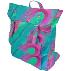 Fluid Art Background Buckle Up Backpack by GardenOfOphir