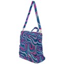 Liquid Art Pattern Crossbody Backpack View1