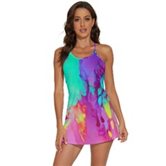 Fluid Background 2-in-1 Flare Activity Dress by GardenOfOphir