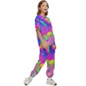 Liquid Art Pattern - Fluid Art - Marble Art - Liquid Background Kids  Tee and Pants Sports Set View3