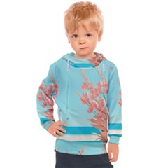 Beach Ocean Flowers Floral Flora Plants Vacation Kids  Hooded Pullover by Pakemis