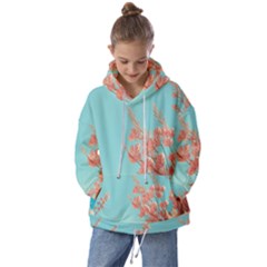 Beach Ocean Flowers Floral Flora Plants Vacation Kids  Oversized Hoodie by Pakemis