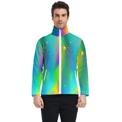 Liquid Shapes - Fluid Arts - Watercolor - Abstract Backgrounds Men s Bomber Jacket by GardenOfOphir