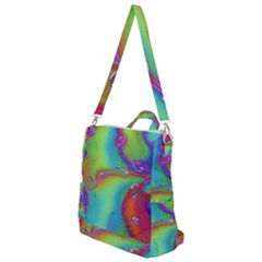 Modern Abstract Liquid Art Pattern Crossbody Backpack by GardenOfOphir