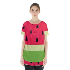 Watermelon Fruit Food Healthy Vitamins Nutrition Skirt Hem Sports Top by Wegoenart