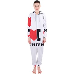 I Love Cynthia Hooded Jumpsuit (ladies) by ilovewhateva