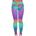 Liquid Art Pattern - Fluid Background Lightweight Velour Classic Yoga Leggings View2