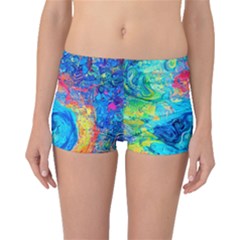 Liquid Art Pattern - Fluid Art Boyleg Bikini Bottoms by GardenOfOphir