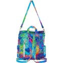 Liquid Art Pattern - Fluid Art Crossbody Backpack View3