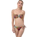 Liquid Art Pattern - Abstract Art Twist Bandeau Bikini Set View1