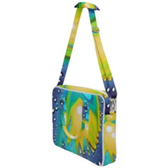 Liquid Background Cross Body Office Bag by GardenOfOphir