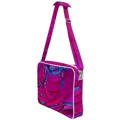 Fluid Art Pattern Cross Body Office Bag by GardenOfOphir