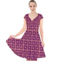 Pattern 9 Cap Sleeve Front Wrap Midi Dress View1