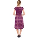 Pattern 9 Cap Sleeve Front Wrap Midi Dress View2