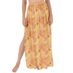 Peach Leafs Maxi Chiffon Tie-up Sarong