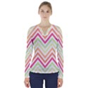 Pattern 39 V-Neck Long Sleeve Top View1