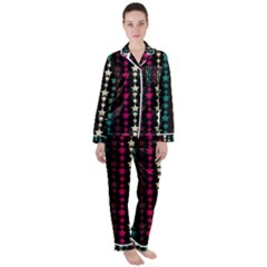 Pattern 48 Women s Long Sleeve Satin Pajamas Set	 by GardenOfOphir