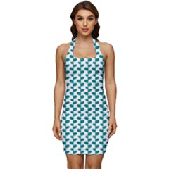 Pattern 56 Sleeveless Wide Square Neckline Ruched Bodycon Dress by GardenOfOphir