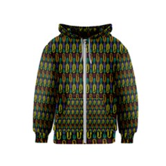 Pattern 61 Kids  Zipper Hoodie by GardenOfOphir