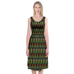 Pattern 61 Midi Sleeveless Dress by GardenOfOphir