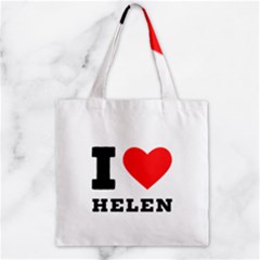 I Love Helen Zipper Grocery Tote Bag by ilovewhateva