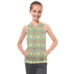 Slugs Pattern Kids  Sleeveless Hoodie by GardenOfOphir