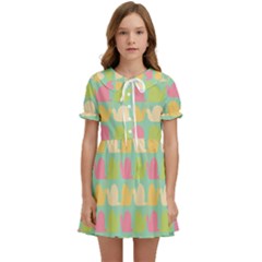 Slugs Pattern Kids  Sweet Collar Dress by GardenOfOphir