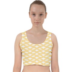 Lattice Ii Velvet Racer Back Crop Top by GardenOfOphir