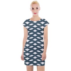 Lattice Pattern Cap Sleeve Bodycon Dress by GardenOfOphir