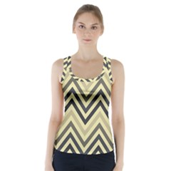 Mute Chevron Racer Back Sports Top by GardenOfOphir