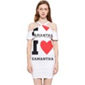 I love samantha Shoulder Frill Bodycon Summer Dress View1