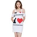 I love samantha Shoulder Frill Bodycon Summer Dress View3