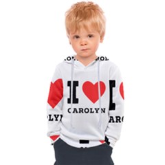 I Love Carolyn Kids  Overhead Hoodie by ilovewhateva