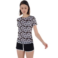 Pattern 109 Back Circle Cutout Sports Tee