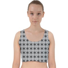 Pattern 138 Velvet Racer Back Crop Top by GardenOfOphir