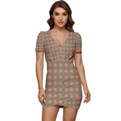 Pattern 146 Low Cut Cap Sleeve Mini Dress by GardenOfOphir
