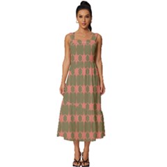 Pattern 146 Square Neckline Tiered Midi Dress by GardenOfOphir