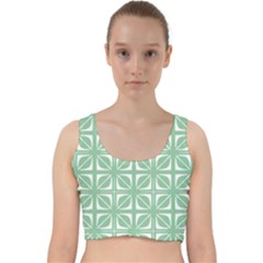 Pattern 168 Velvet Racer Back Crop Top by GardenOfOphir