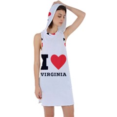 I Love Virginia Racer Back Hoodie Dress by ilovewhateva