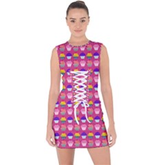 Pattern 211 Lace Up Front Bodycon Dress by GardenOfOphir