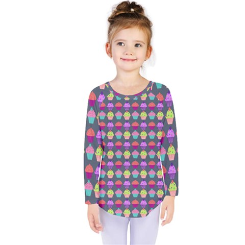 Pattern 212 Kids  Long Sleeve Tee by GardenOfOphir