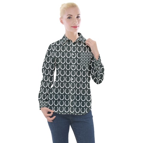 Pattern 233 Women s Long Sleeve Pocket Shirt by GardenOfOphir