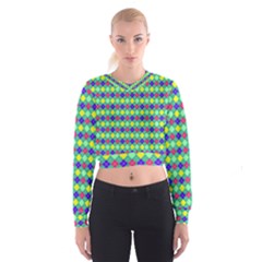 Pattern 250 Cropped Sweatshirt by GardenOfOphir