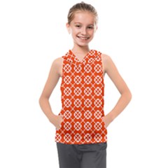 Pattern 293 Kids  Sleeveless Hoodie by GardenOfOphir