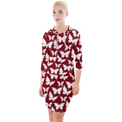 Pattern 324 Quarter Sleeve Hood Bodycon Dress by GardenOfOphir