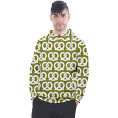 Olive Pretzel Illustrations Pattern Men s Pullover Hoodie by GardenOfOphir