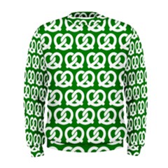 Green Pretzel Illustrations Pattern Men s Sweatshirt by GardenOfOphir