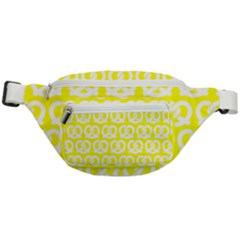 Yellow Pretzel Illustrations Pattern Fanny Pack by GardenOfOphir